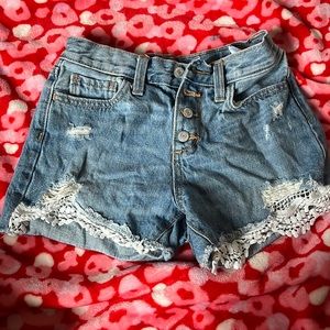 old navy jean shorts girls size 12